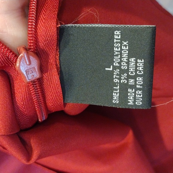 ❤️Vintage AGB Crimson Red Satin Stretchy Top - Picture 6 of 9